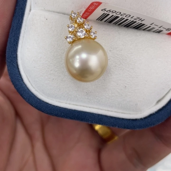 颈饰银S925镶嵌海水珍珠