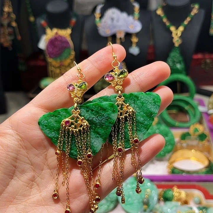 【闪购商品】翡翠耳饰未镶嵌翡翠
