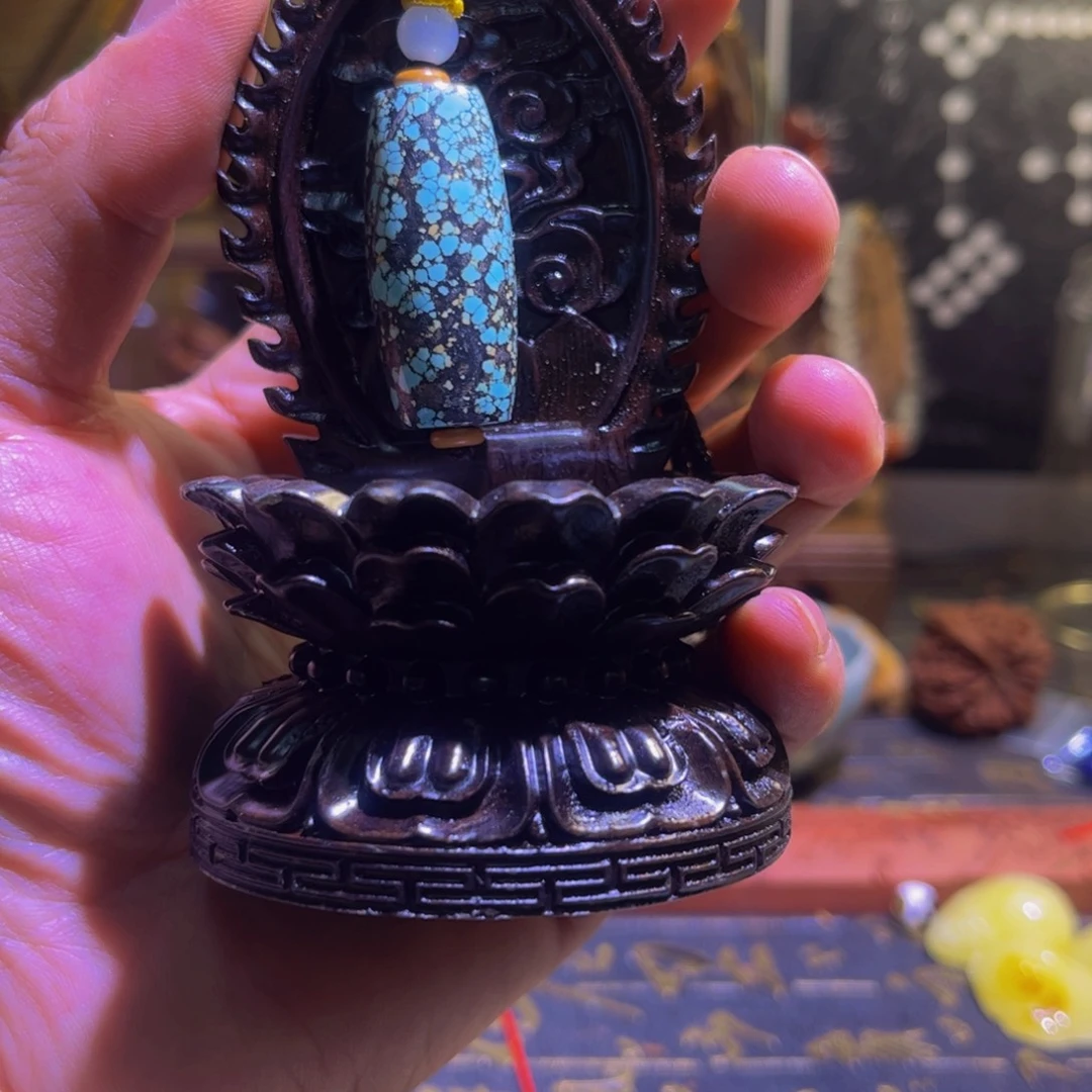 香榧木精工雕刻工艺品摆件