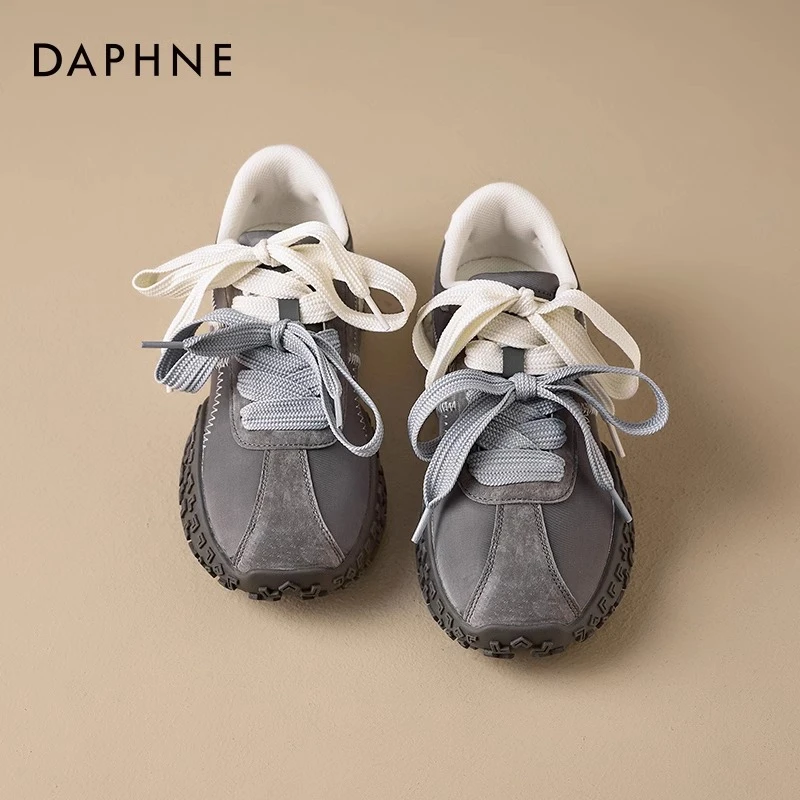 达芙妮厚底德训鞋女2026新款春季增高厚底老爹鞋不累脚休闲运动鞋