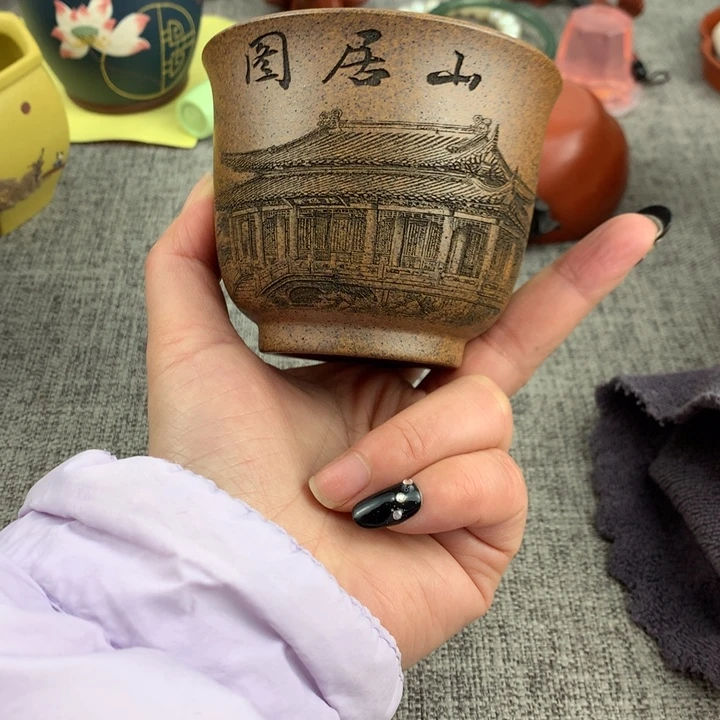 紫砂茶杯高端主人杯