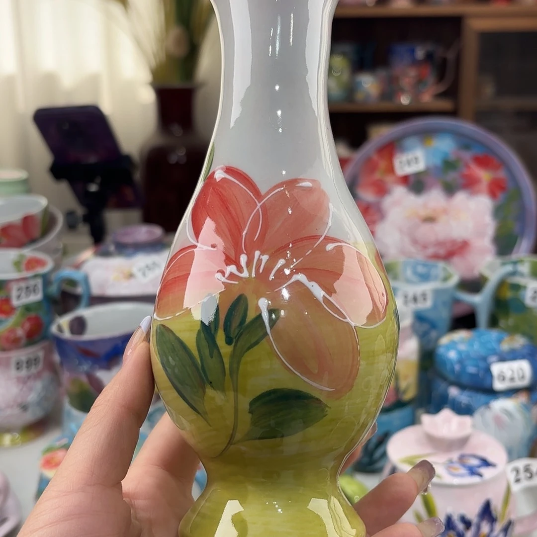 瓷片景德镇手绘高温釉下彩陶瓷茶具