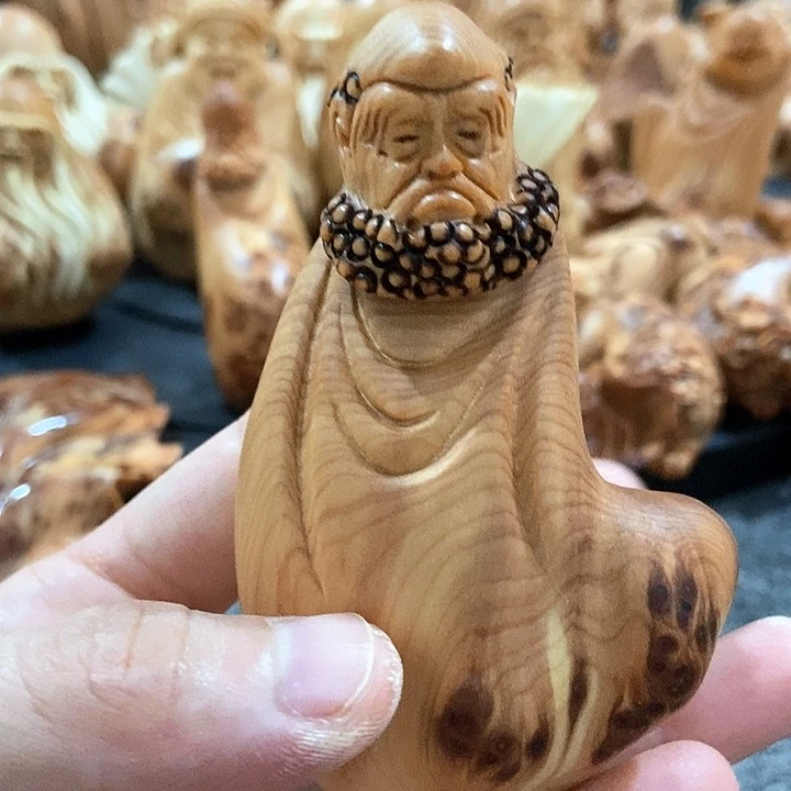 柏木（崖柏）留疤达摩
