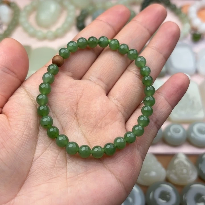 和田玉未镶嵌手链