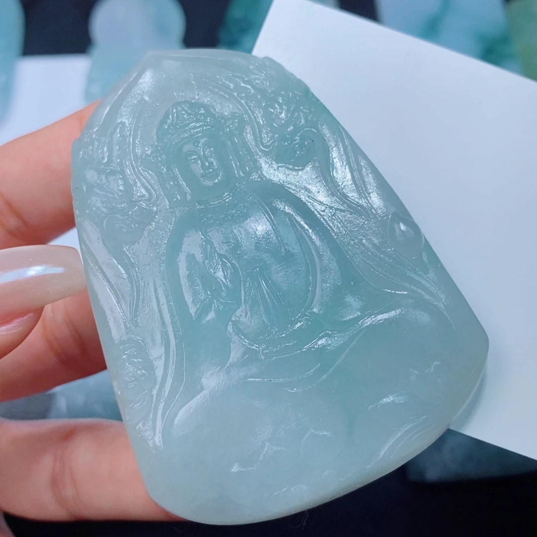 定制翡翠未镶嵌定制毛货翡翠挂件