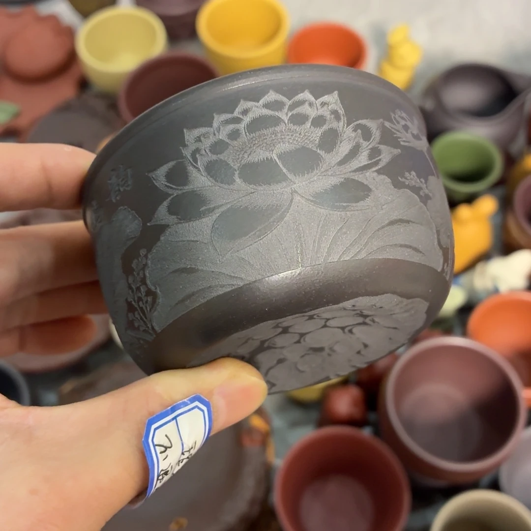 紫砂茶杯瑕疵不退不换介意勿拍