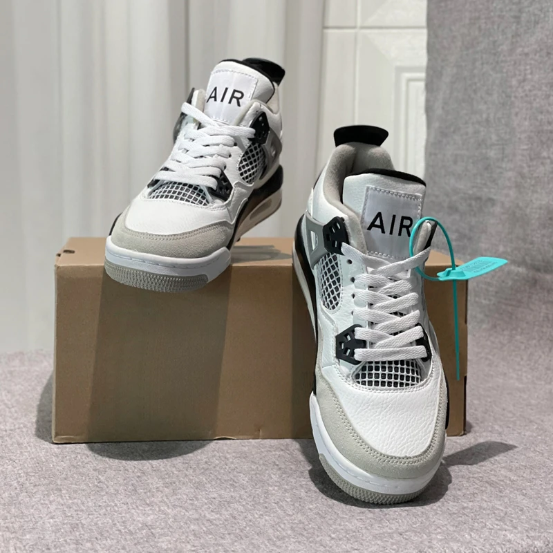 轻奢体验！aj4高帮板鞋厚底2025春夏新款运动篮球休闲鞋女百搭男鞋