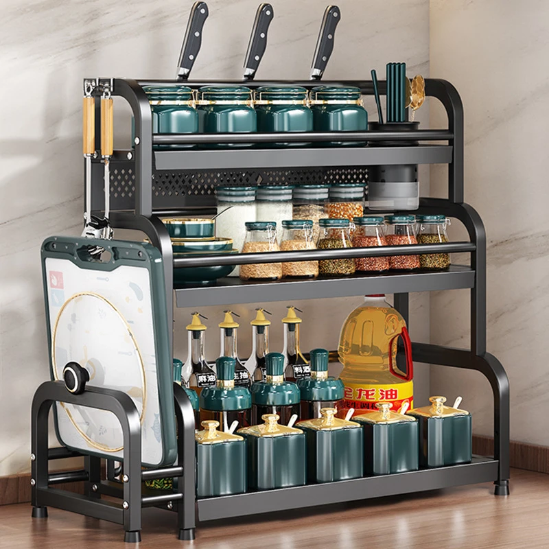 置物架家用收纳架调料架多功能收纳盒储物架厨房调料置物架筷子刀