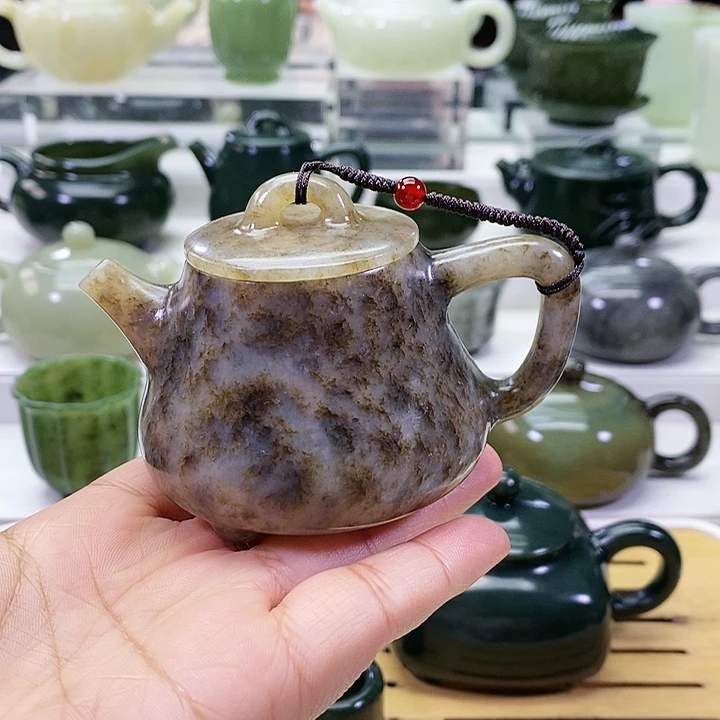 未镶嵌和田玉挂件茶壶