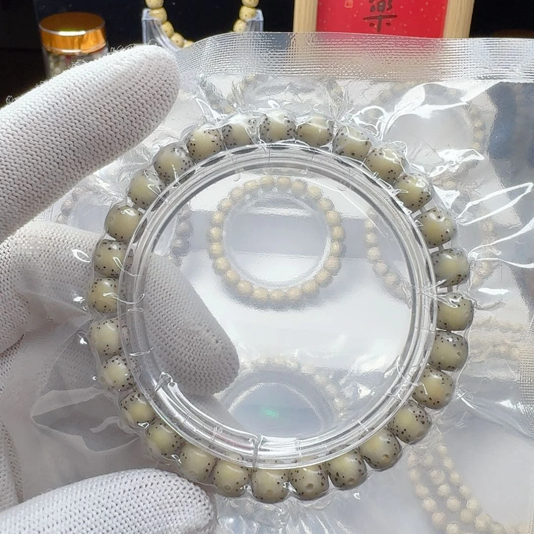 手串星月菩提石玉料8/7冰糖玉化通体留白福利货不退不换