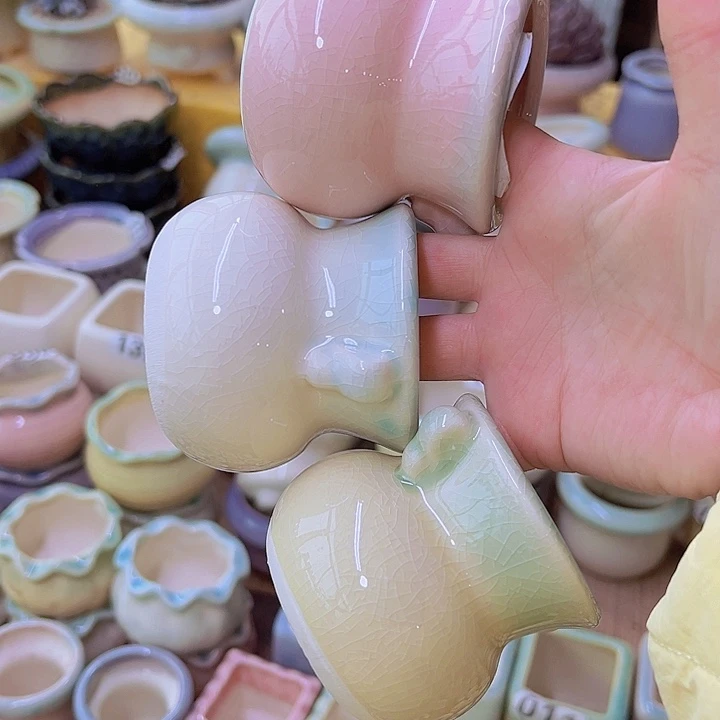 红陶陶瓷花盆当场满12包邮