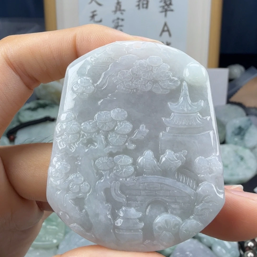 翡翠未镶嵌颈饰翡翠