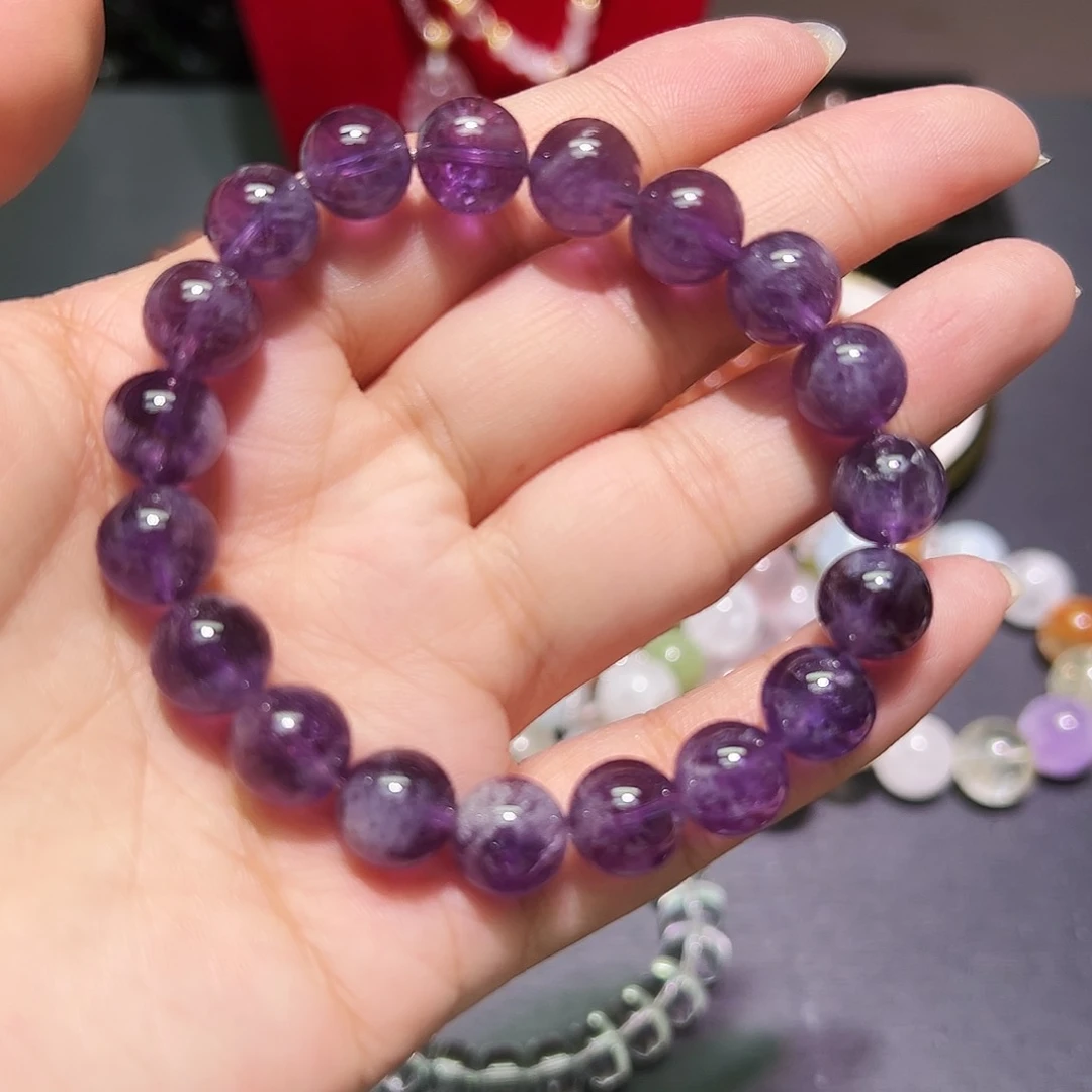 未镶嵌手链水晶紫兔毛6号