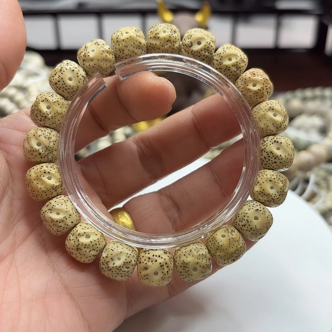 星月菩提手串12无相柠檬黄牛毛星