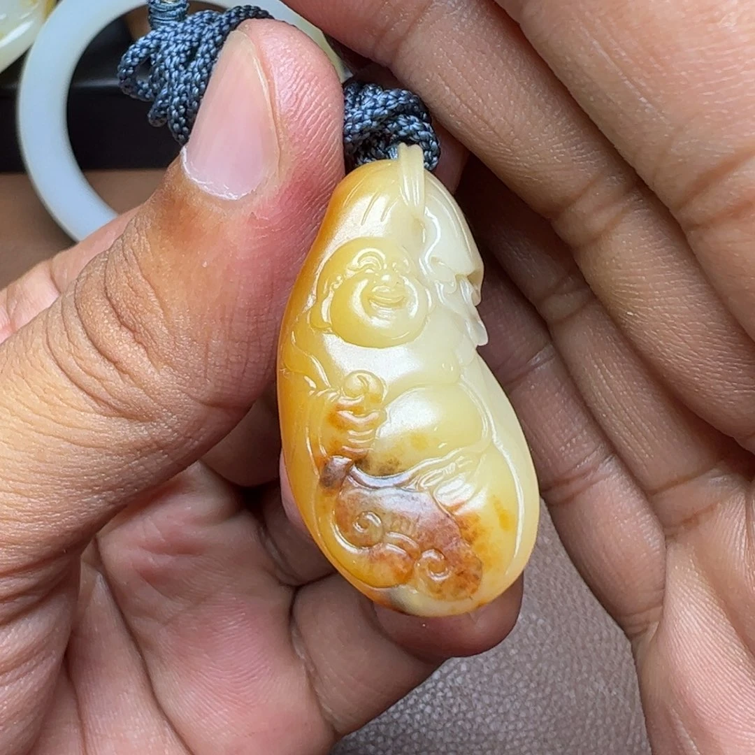 吊坠(不含链)未镶嵌和田玉好****～