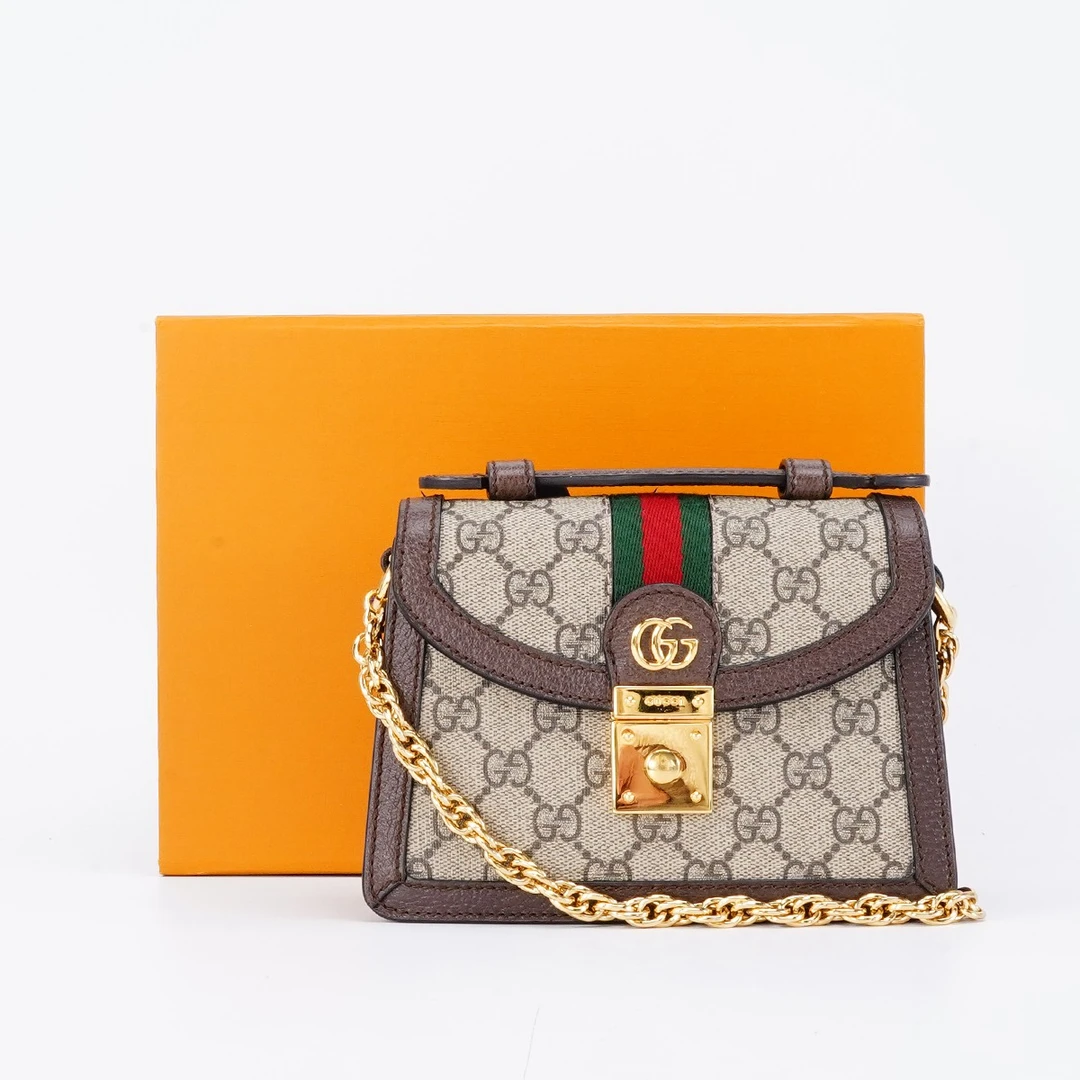 95新 GUCCI/古驰 【白菜】ophidia手提单肩包/BG23003139