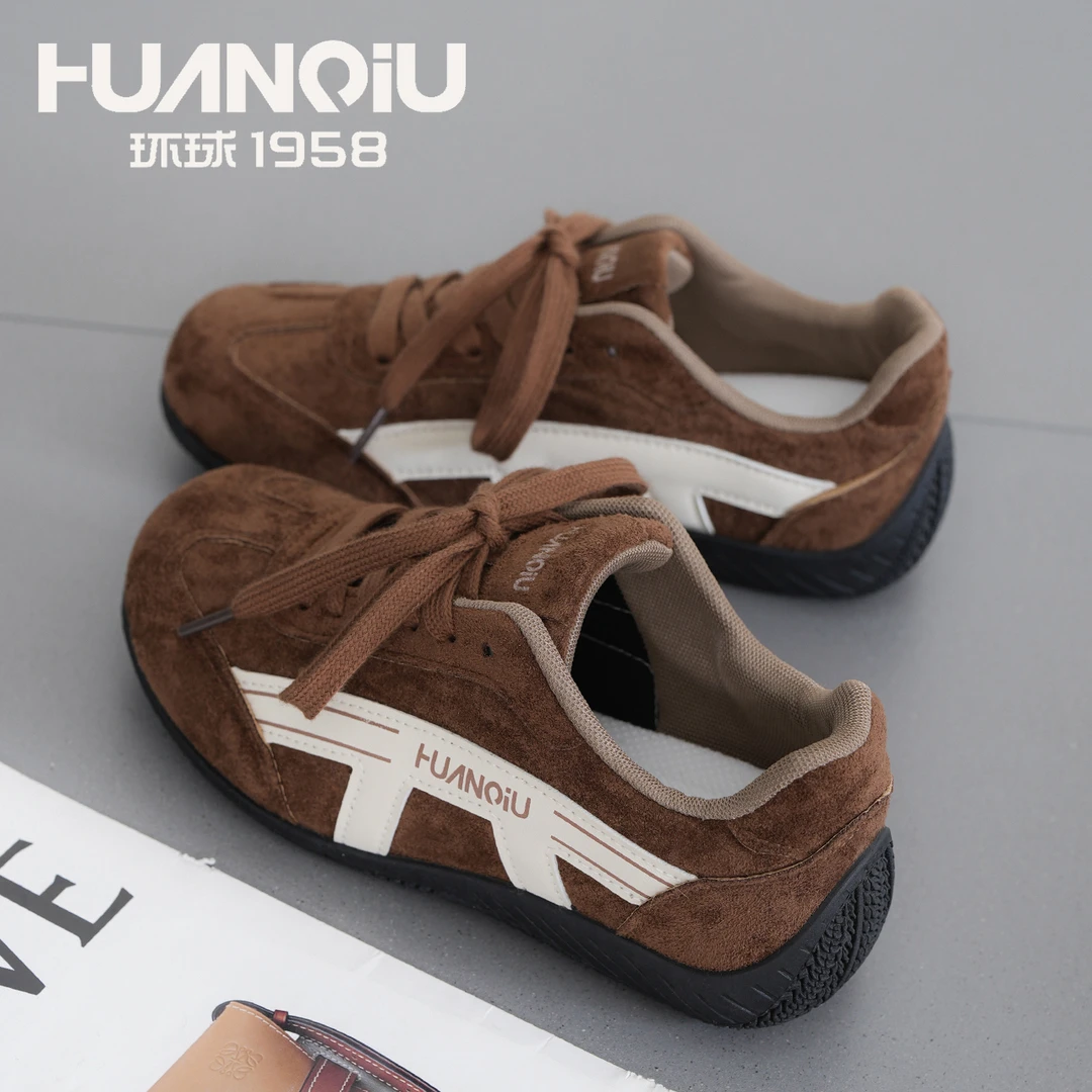 HUANQIU/环球2025秋季新款运动百搭时尚休闲鞋潮流复古德训鞋女鞋