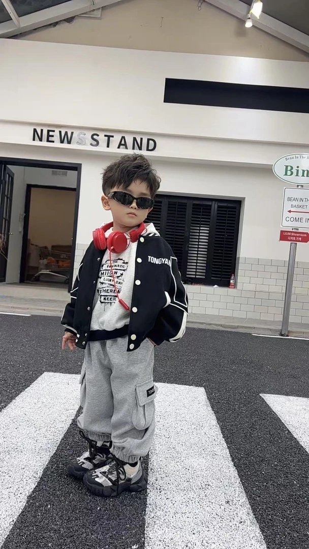 【棉逗熊品牌】男童韩版秋季休闲中大童百搭裤子-16001