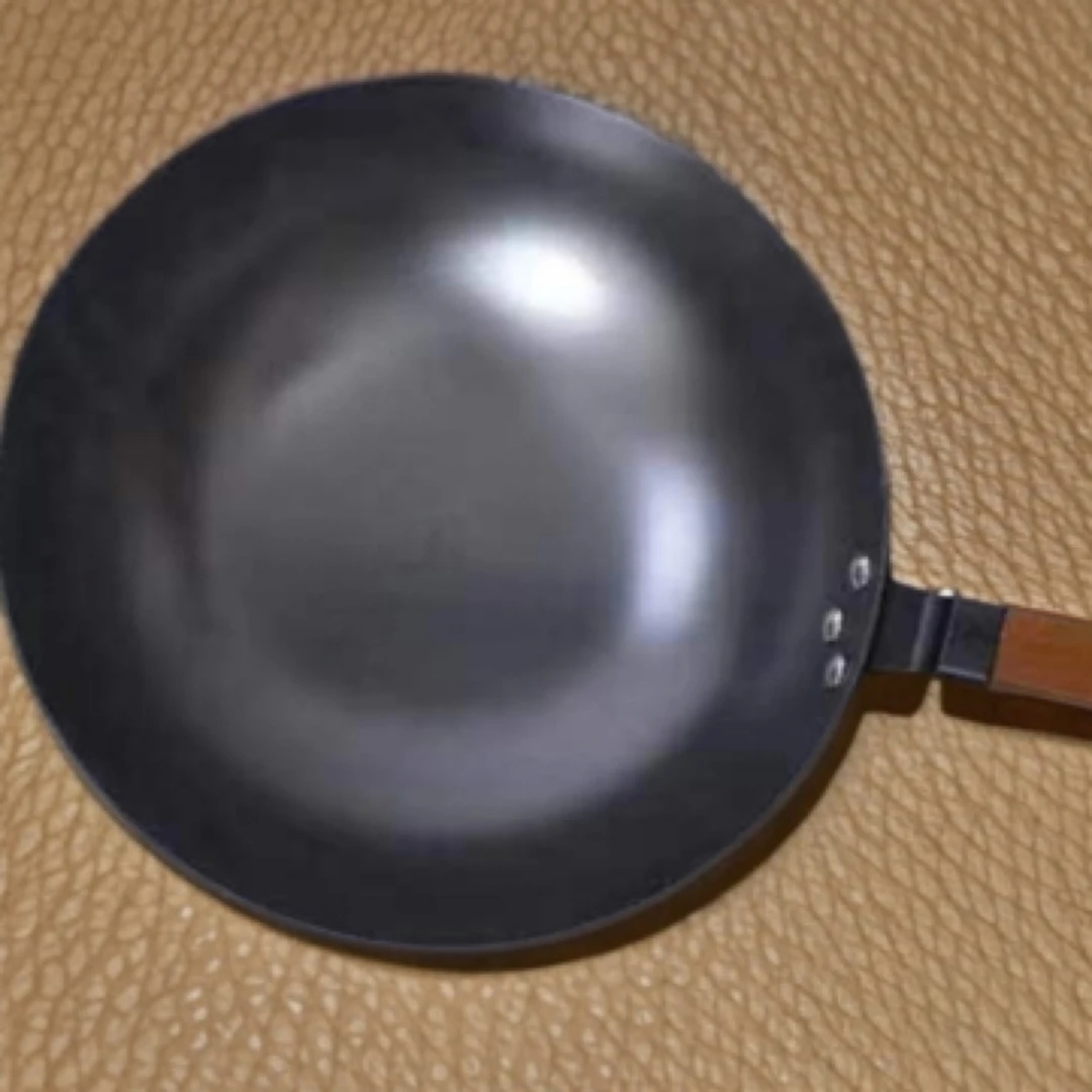 古蔡古蔡铁锅无涂层，燃气灶煤气灶电磁炉通用铸铁锅煎炒