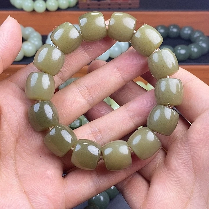 真***白手串未镶嵌和田玉