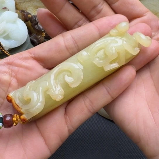 和田玉挂件未镶嵌张*权