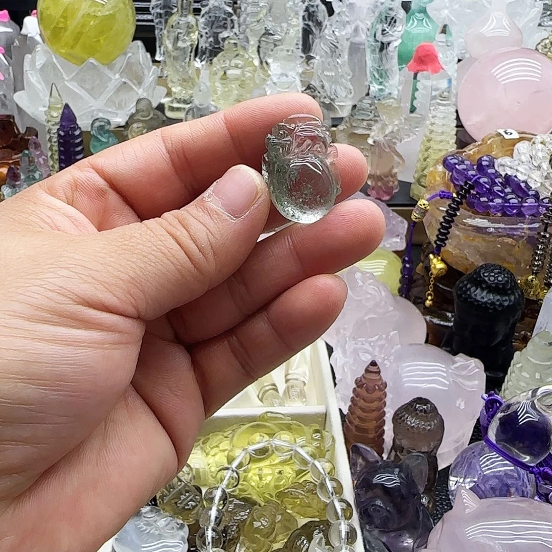 水晶未镶嵌车挂摆件