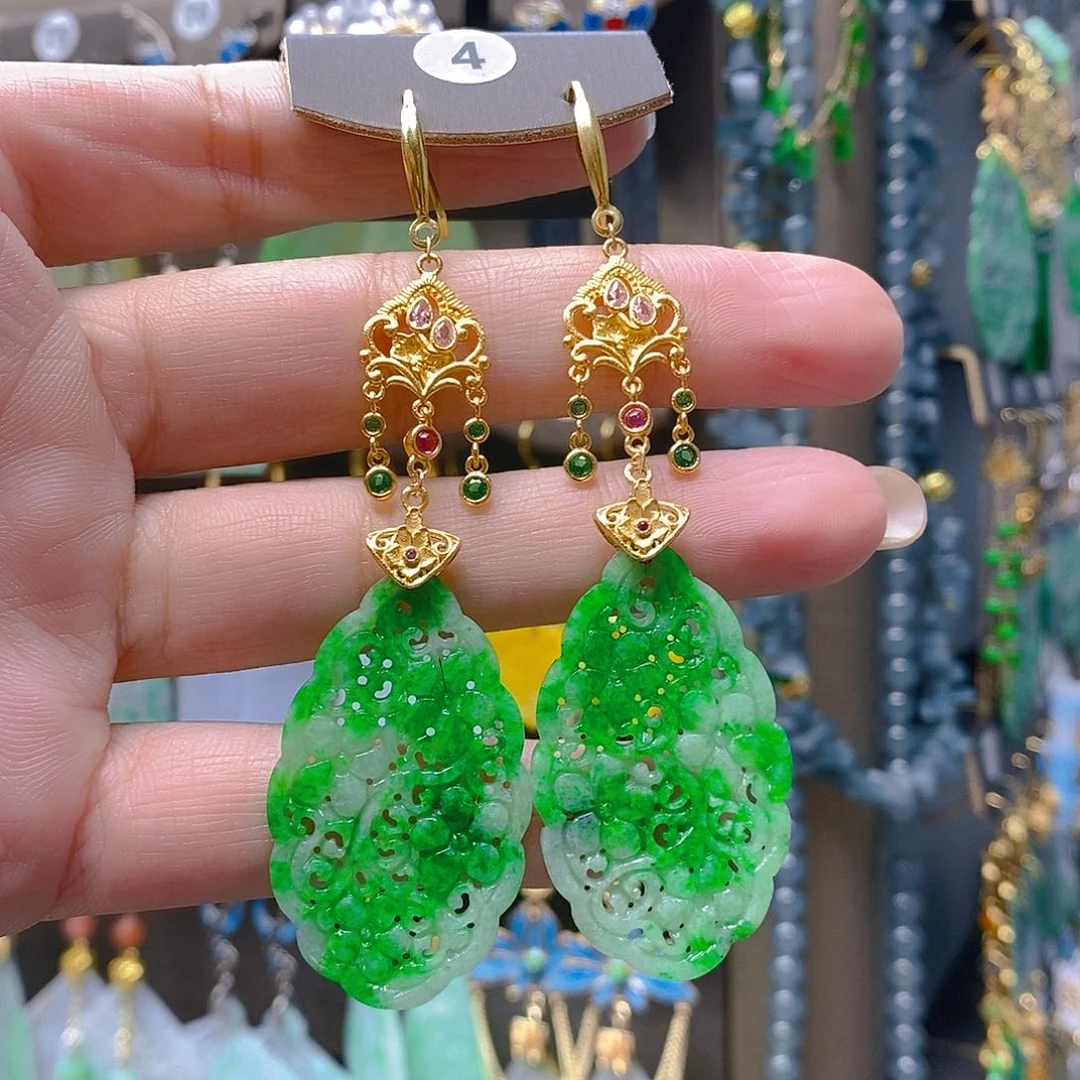 未镶嵌翡翠耳饰翡翠