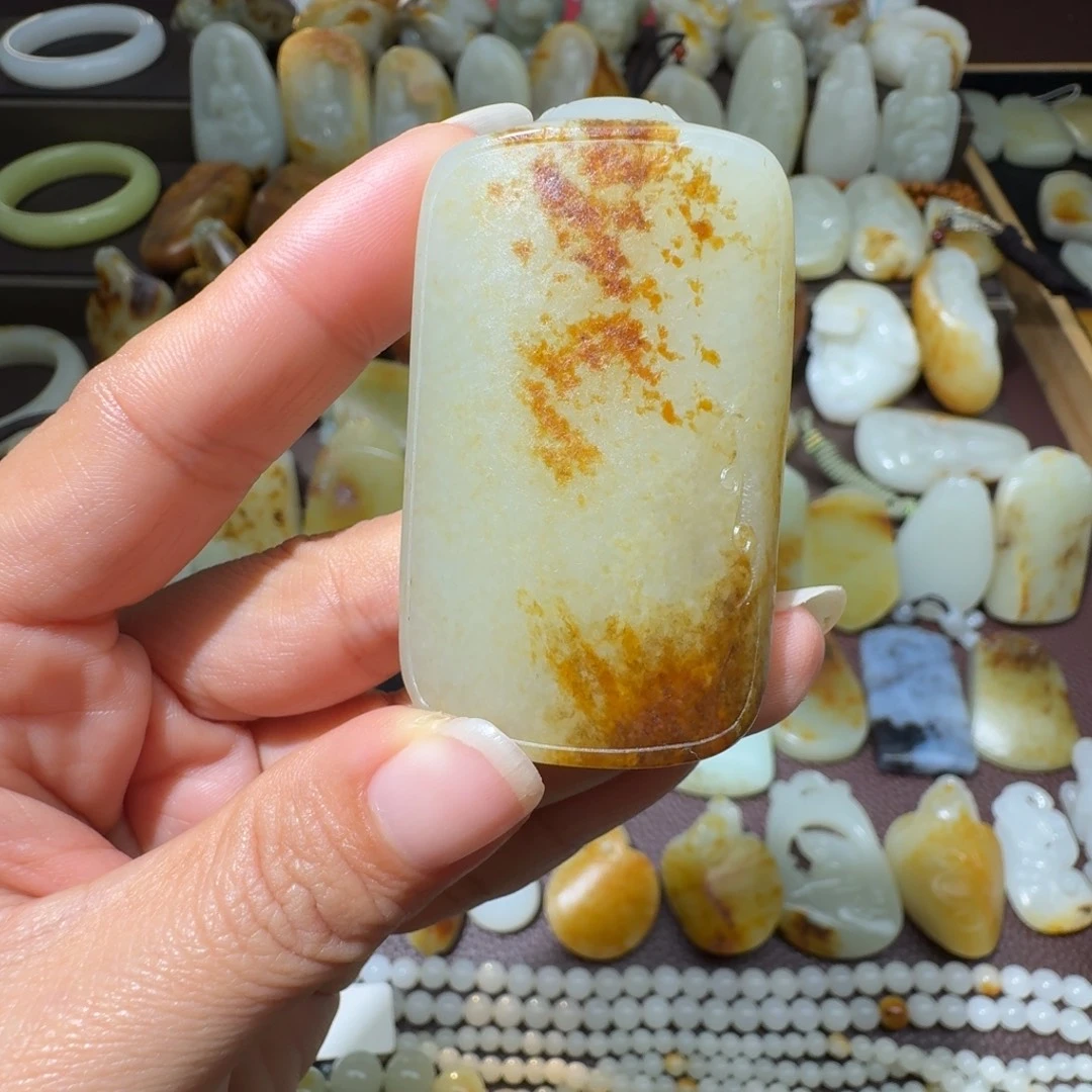 和田玉未镶嵌吊坠(不含链)