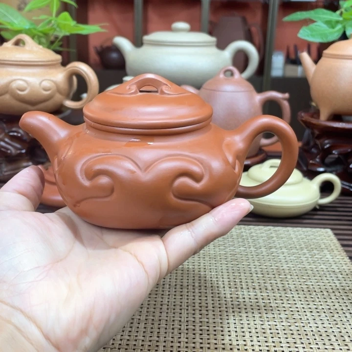 茶壶紫砂朱泥微瑕300c c
