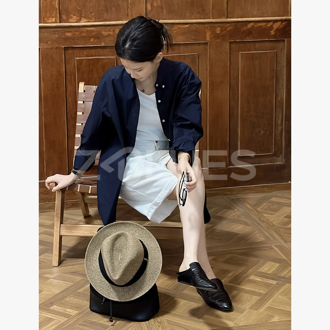 Z.blues【高智知识分子】腔调小尖领精梳棉衬衫YZJYJ0028