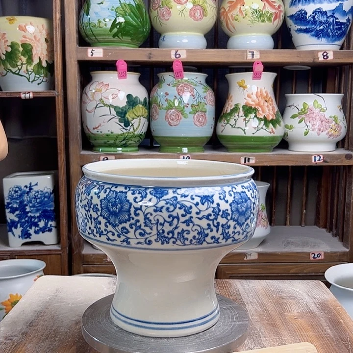 陶瓷口22青花子连新款新款陶瓷陶瓷陶瓷