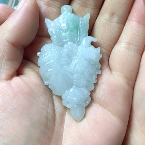 翡翠颈饰未镶嵌天然缅甸翡翠a货