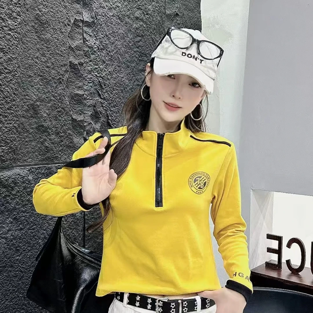 6028螺纹磨毛拼色拉链上衣