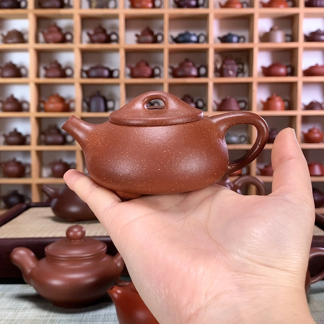 紫砂景舟石瓢紫砂壶手工制作1