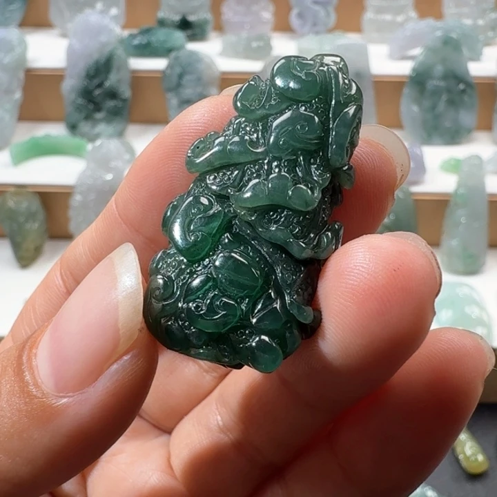 翡翠未镶嵌项链翡翠