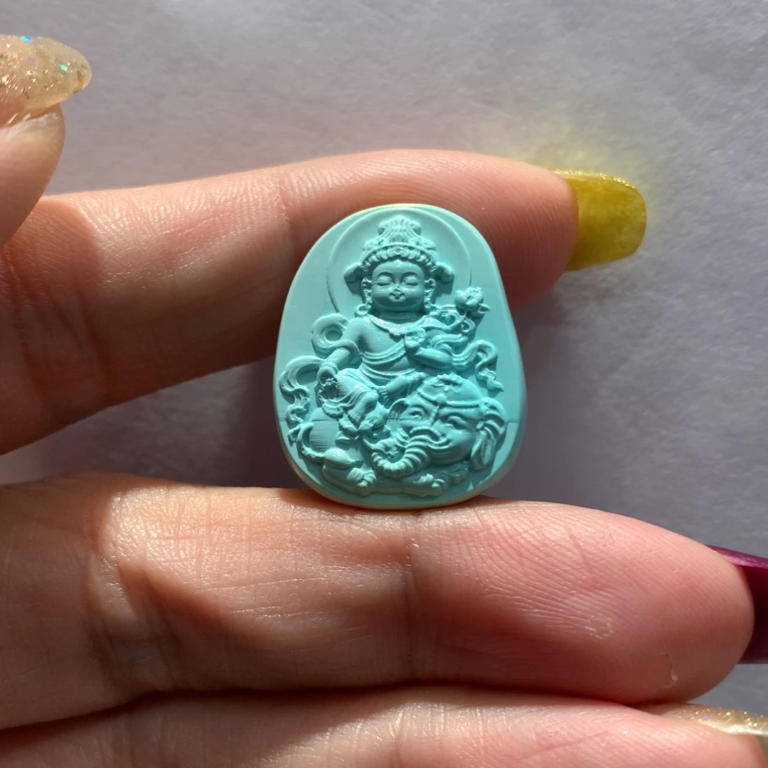 未镶嵌绿松石吊坠