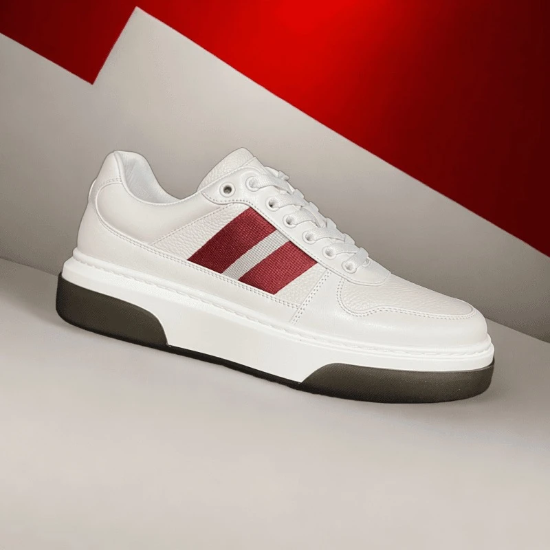 男士高档板鞋休闲时尚百搭小白麦昆小白品质小白鞋