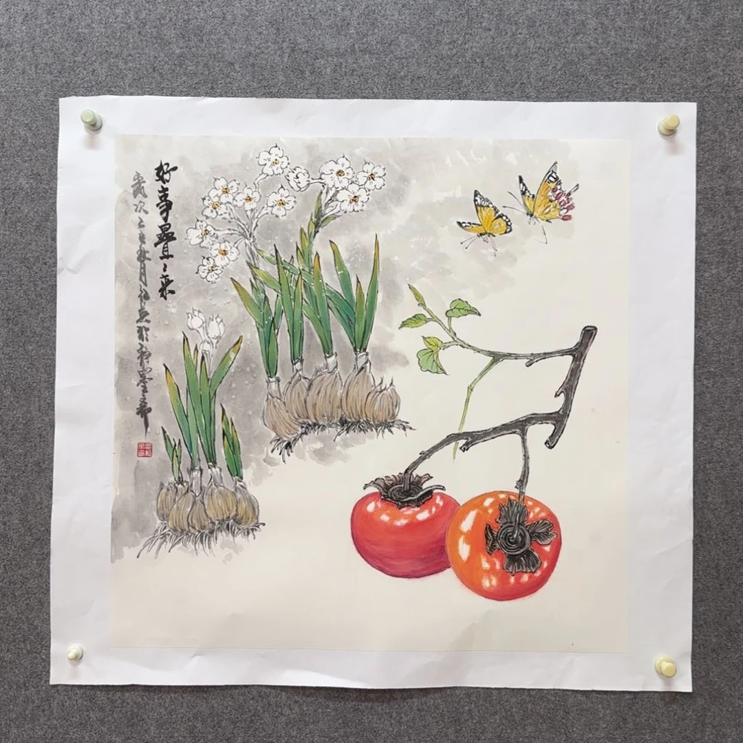 国画zz粟红英老师手绘作品
