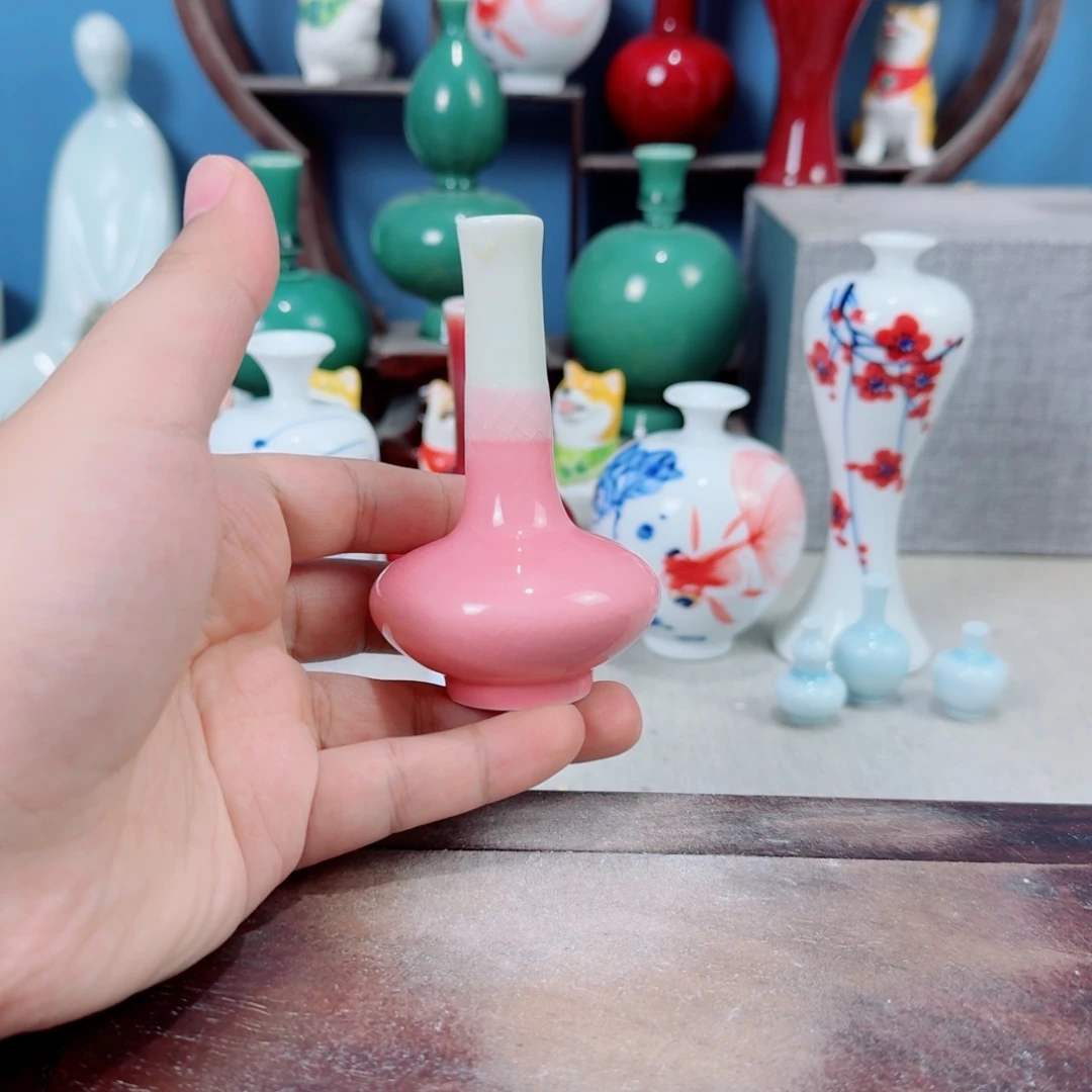 陶瓷手工小花器摆件