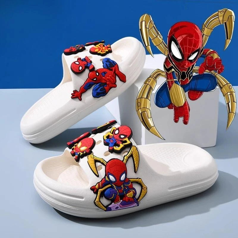 儿童拖鞋男童蜘蛛侠新款宝宝夏季家居防臭软底室内亲子中大童防滑