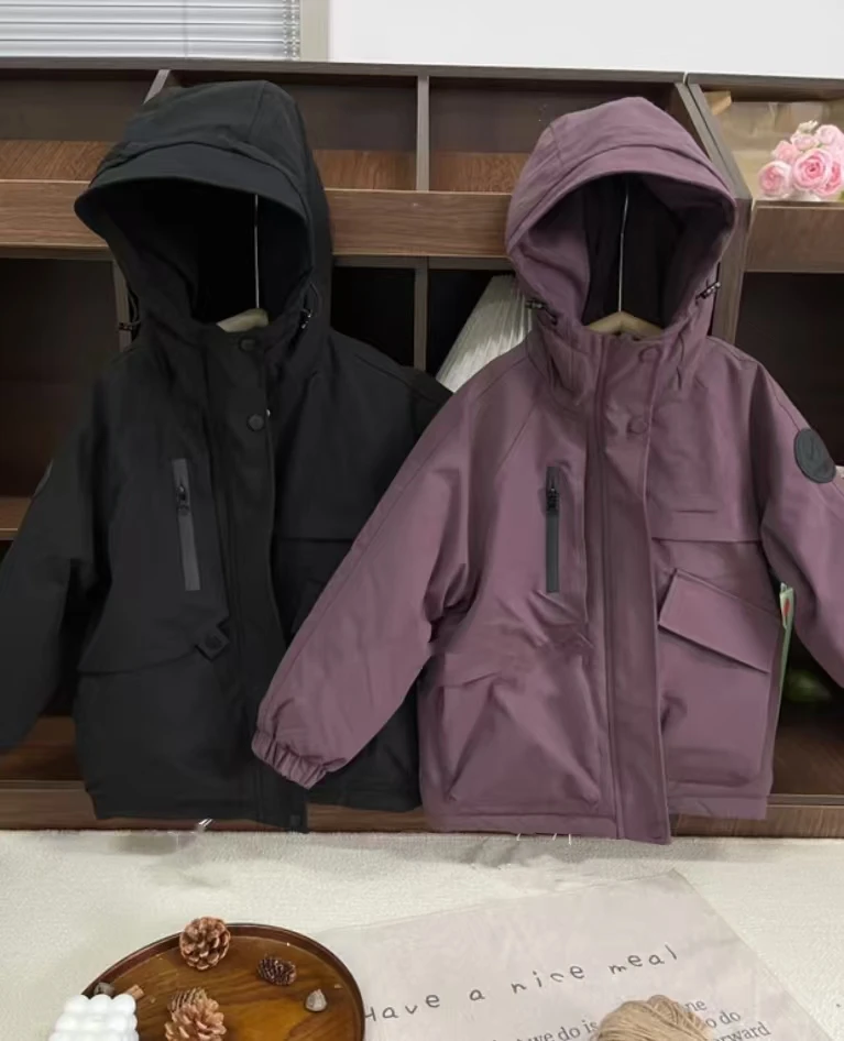 泡妈童装 2024冬季儿童新款女童外套派克服88818