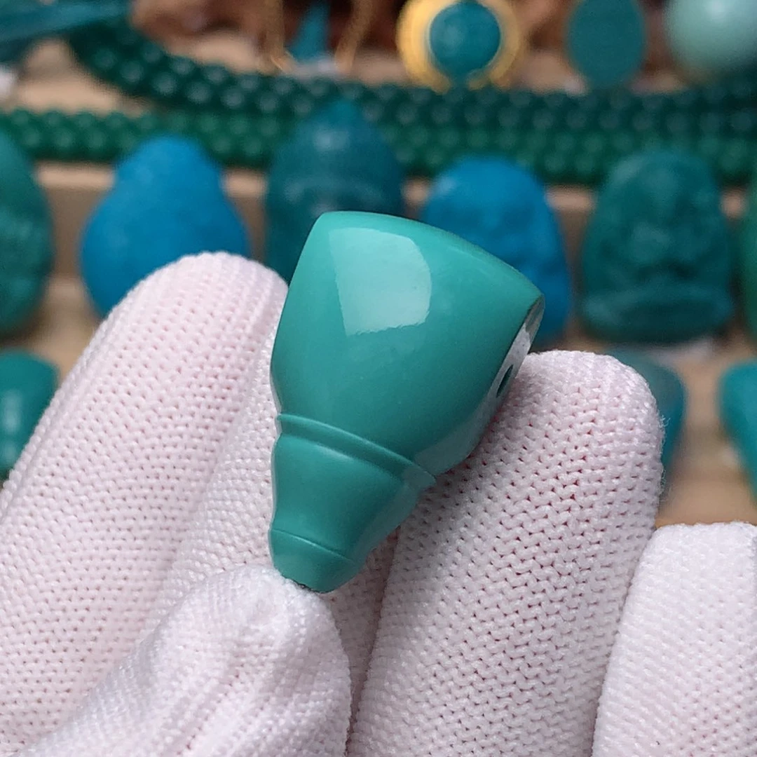 未镶嵌绿松石珠宝奇石16mm