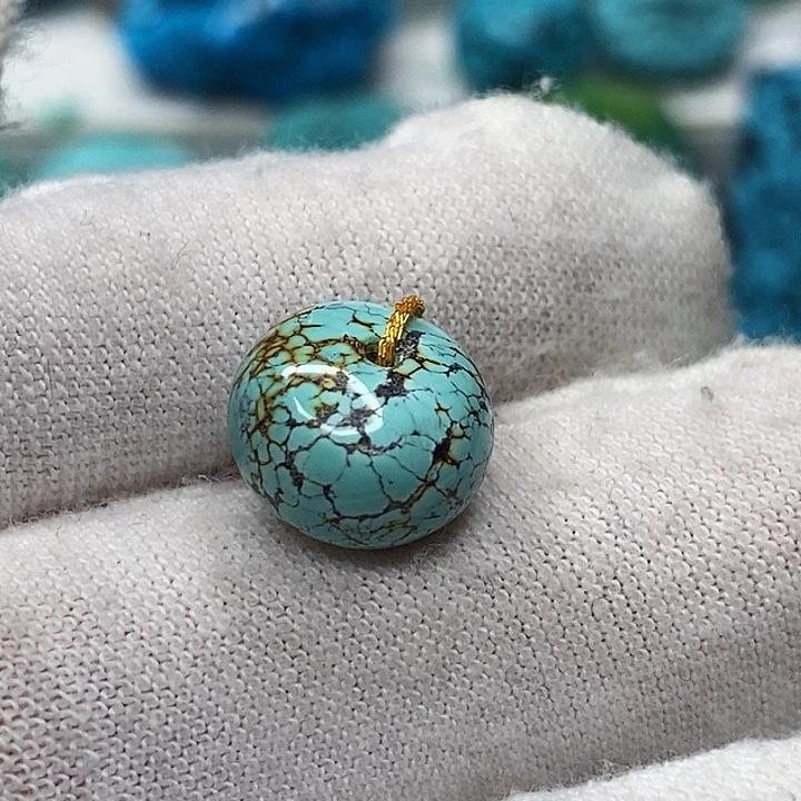 未镶嵌绿松石天然原矿 带武汉地大证书