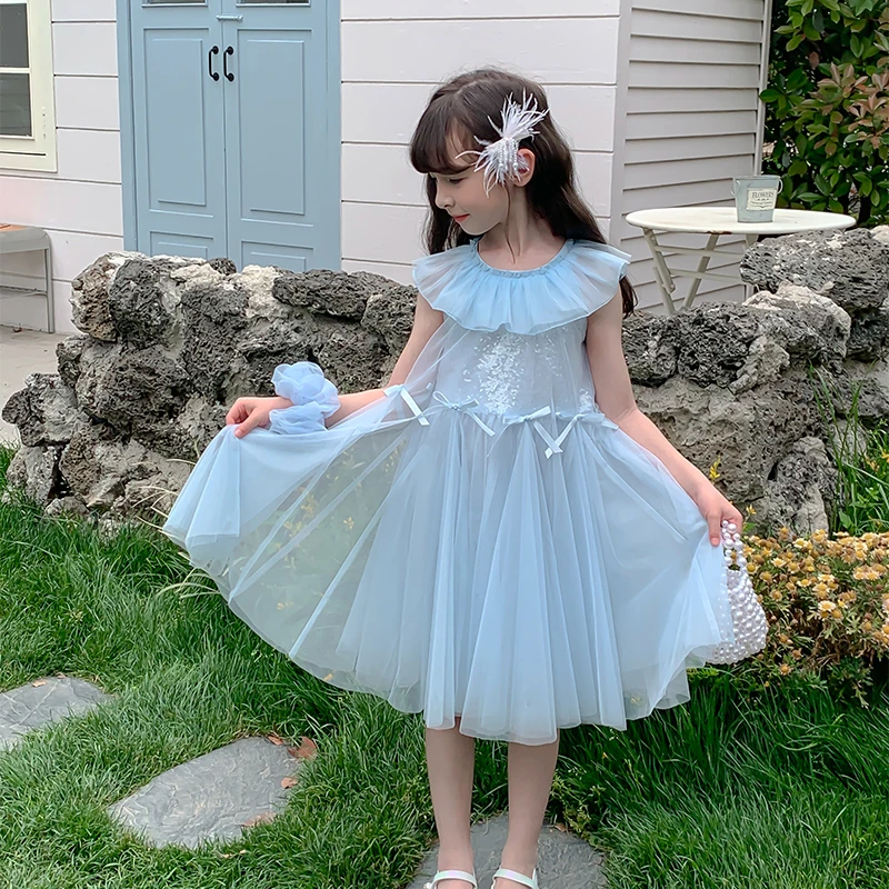 尤画2025夏季新款女孩时髦气质品质童装女童裙子公主连衣裙68251