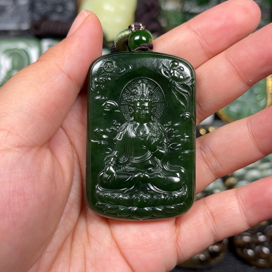 和田玉未镶嵌挂件