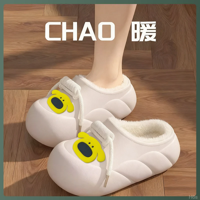 防水棉拖鞋女士2025爆款秋冬外穿保暖软底防滑室内居家用棉鞋女冬