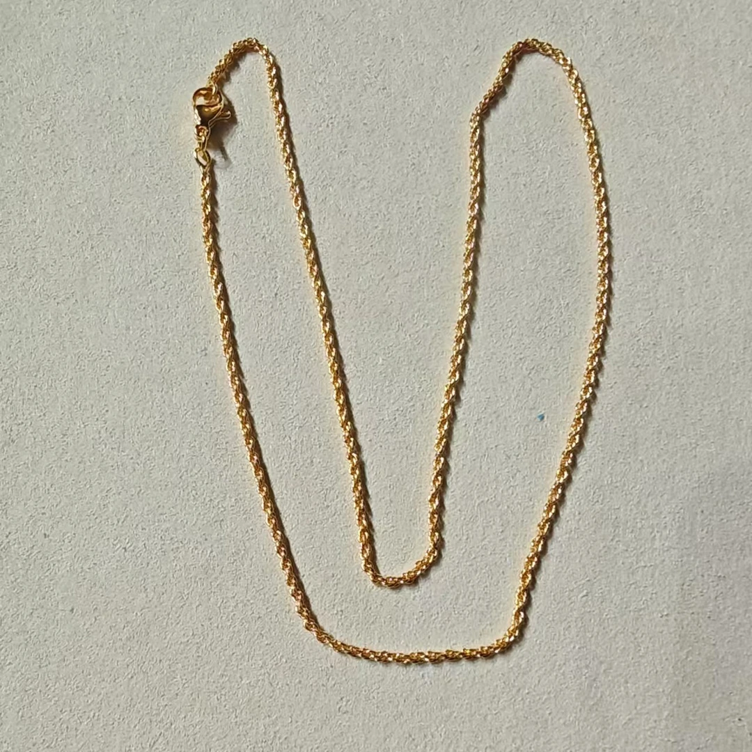 盛世典藏 18k金麻花项链