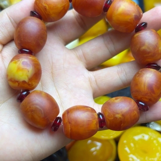 未镶嵌琥珀手链蜜蜡