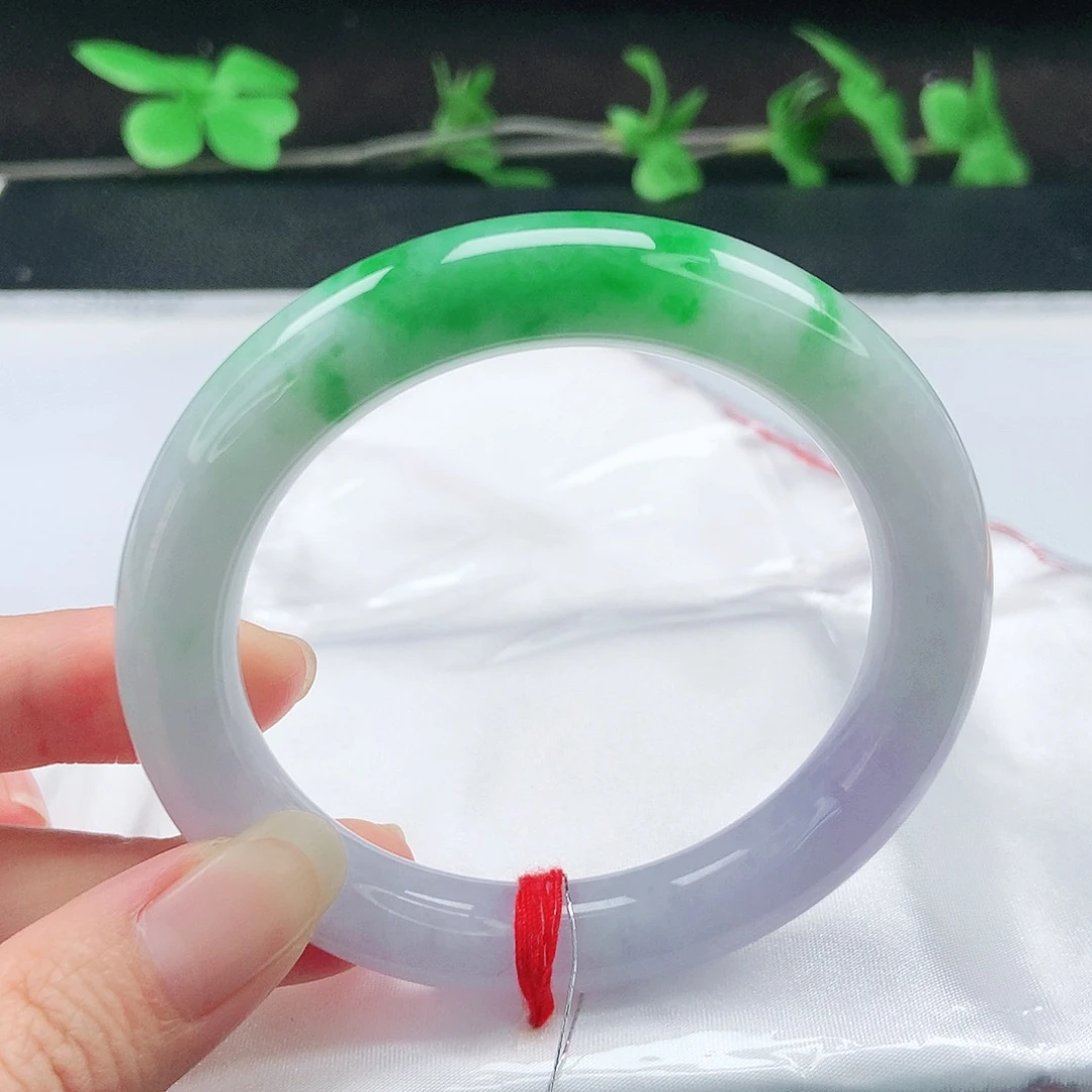 翡翠未镶嵌手镯（圆镯）57圆