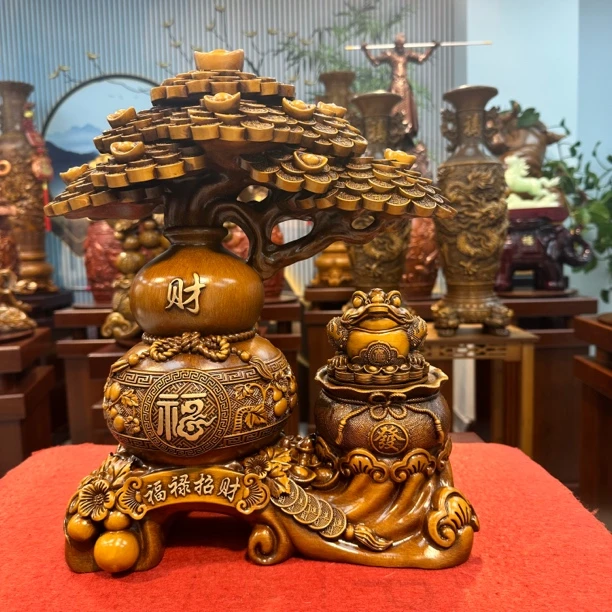 新款发财树新房客厅玄关办公室店铺开业乔迁装饰礼物 26长30高
